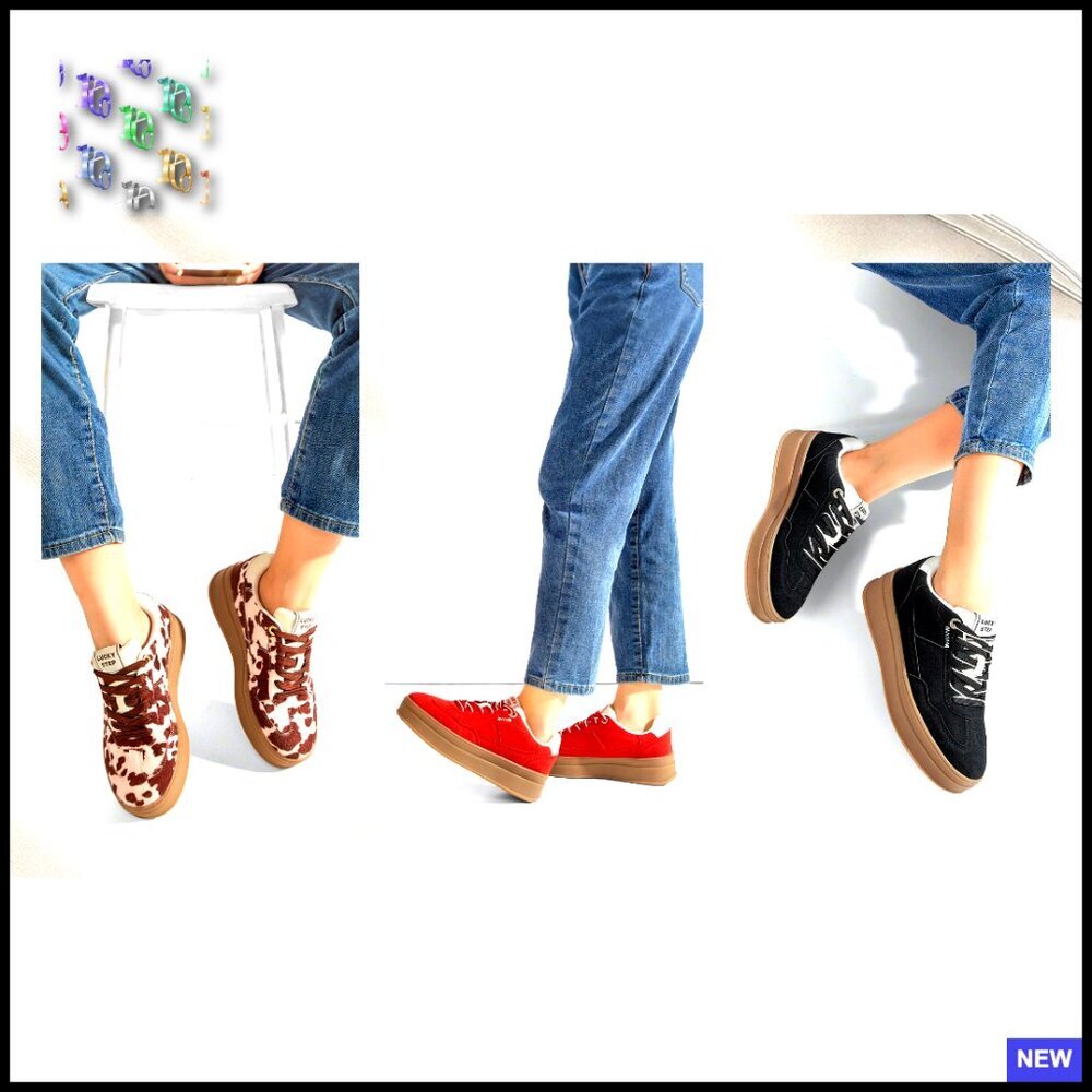 Chunky Platform Sneakers Retro Fashion Comfortable Walking Shoes Casual Trainers - Picture 7 of 7